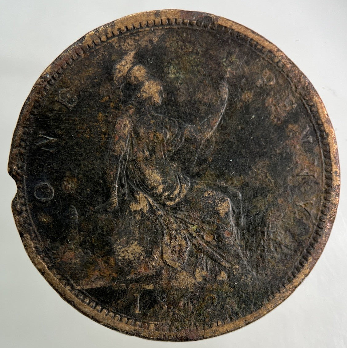 1862 Victoria One Penny Coin | Collectable Grade