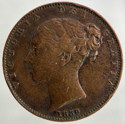 1839 Isle Of Man Farthing Coin | Fine Collectable Grade