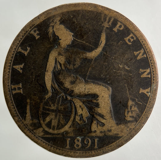 1891 Victoria Half - Penny Coin | Collectable Grade