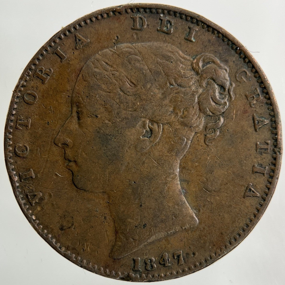 1847 Victoria Farthing Coin | Fine Collectable Grade
