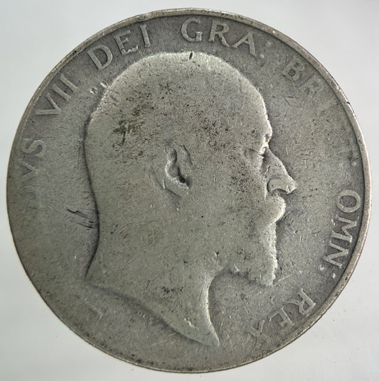 1908 Edward VII Half - Crown Silver Coin | Collectable Grade