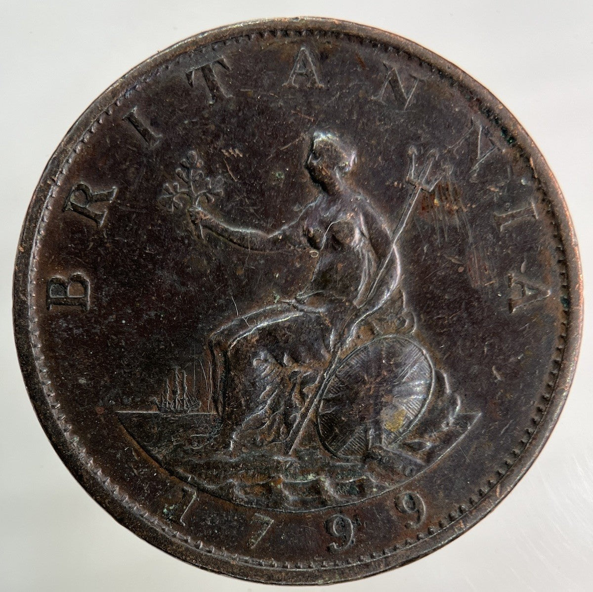 1799 George III 3rd Half - Penny Coin | Fine Collectable Grade