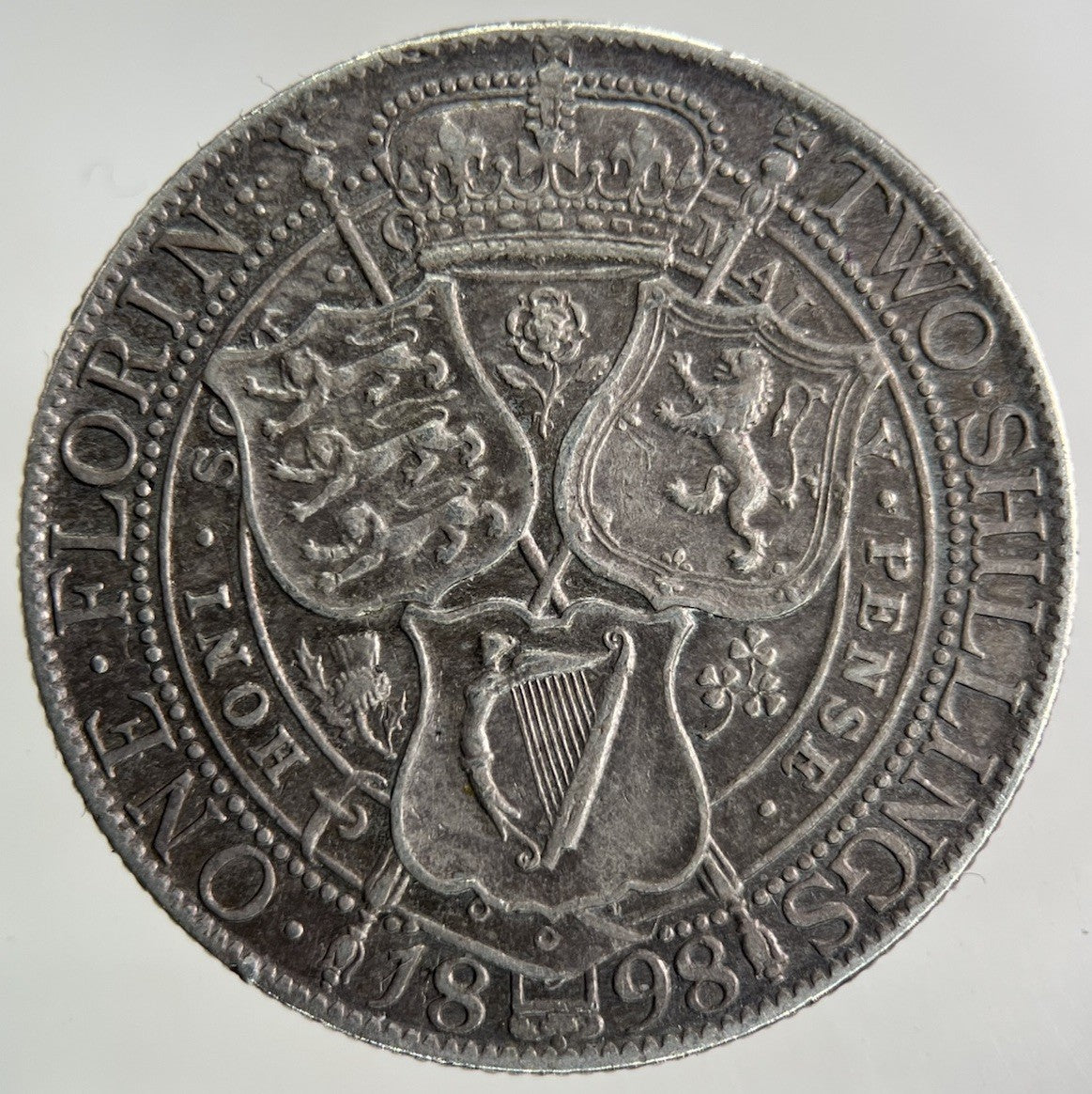 1898 Victoria Florin Silver Coin | Very High Grade