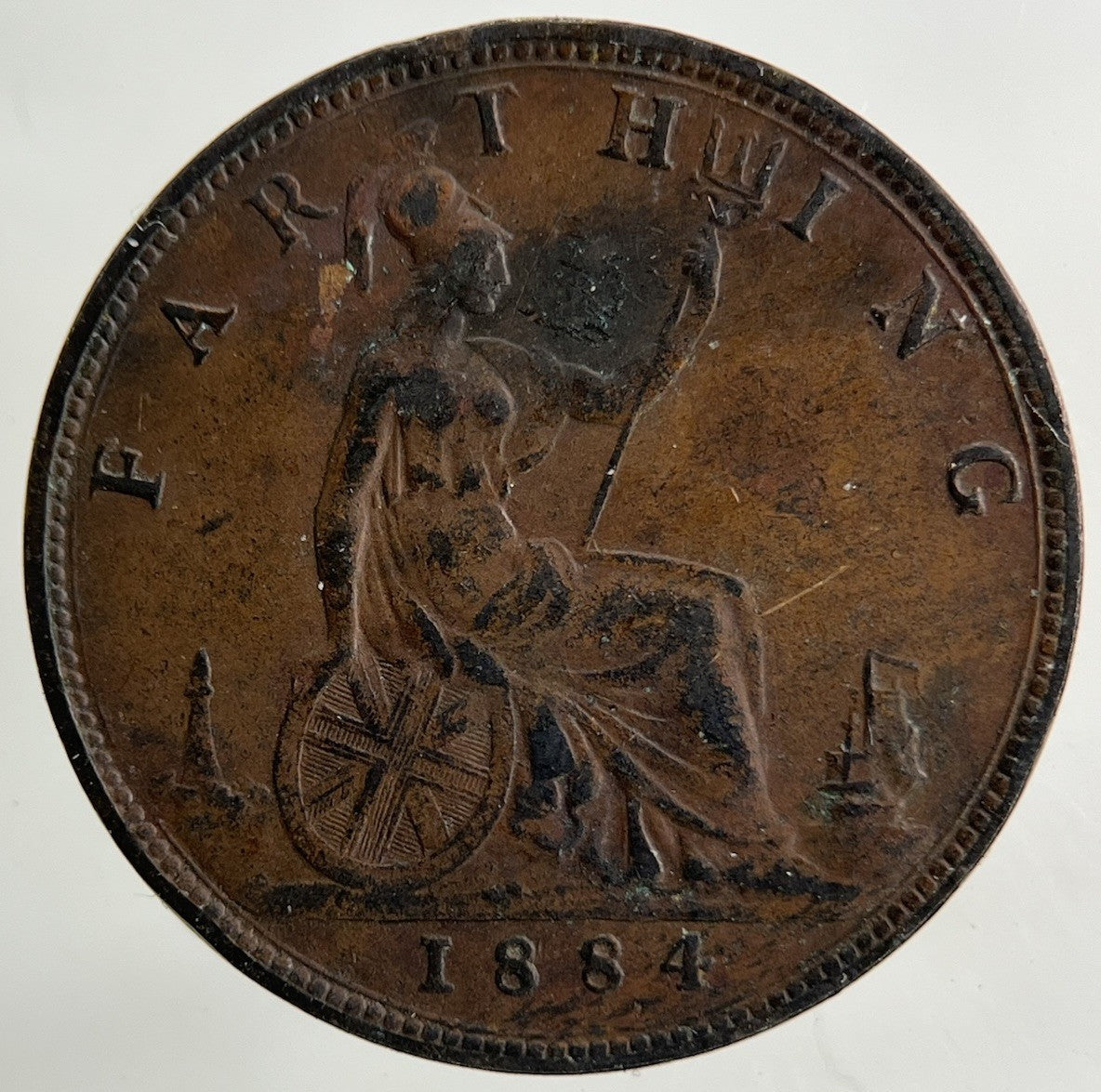 1884 Victoria Farthing Coin | Very High Grade