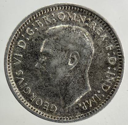 1944 Australia Threepence Silver Coin | Fine Collectable Grade