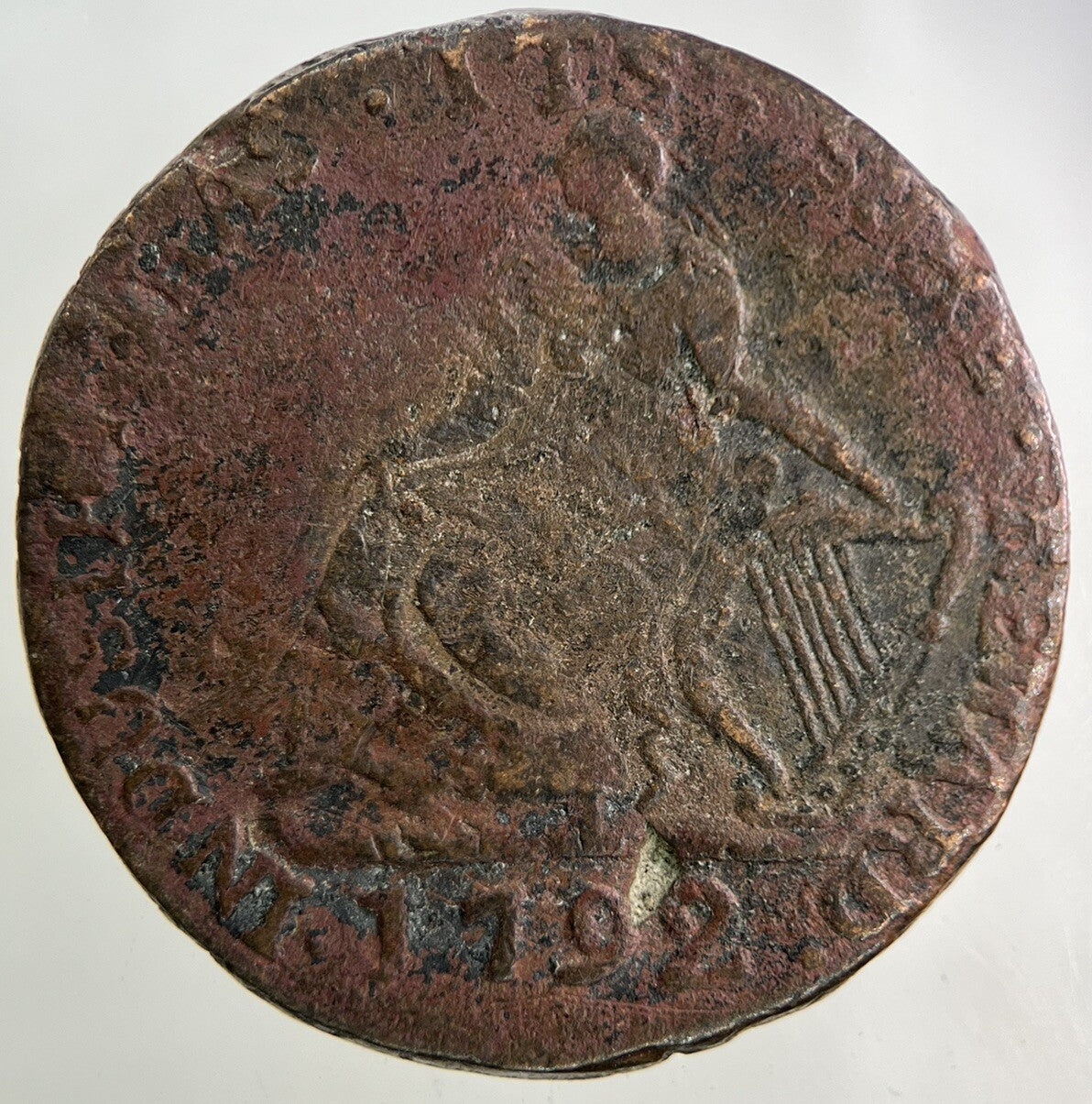 1792 Irish Miners Half - Penny Token Coin | Collectable Grade