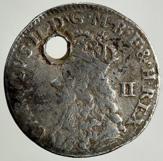 1660 - 85 Charles II 2nd Maundy Two - Pence Silver Coin | Collectable Grade