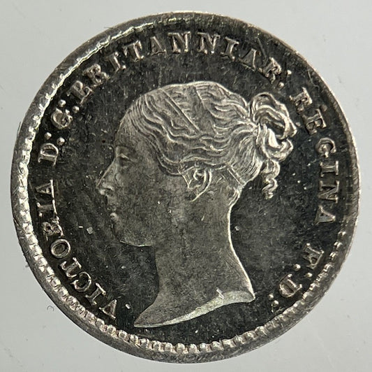 1857 Victoria Maundy One - Pence Penny Silver Coin | Very High Grade