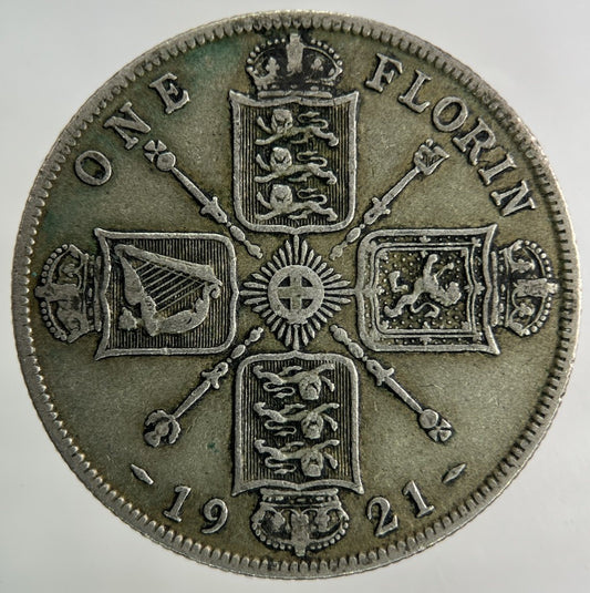 1921 George V Florin Silver Coin | Very High Grade