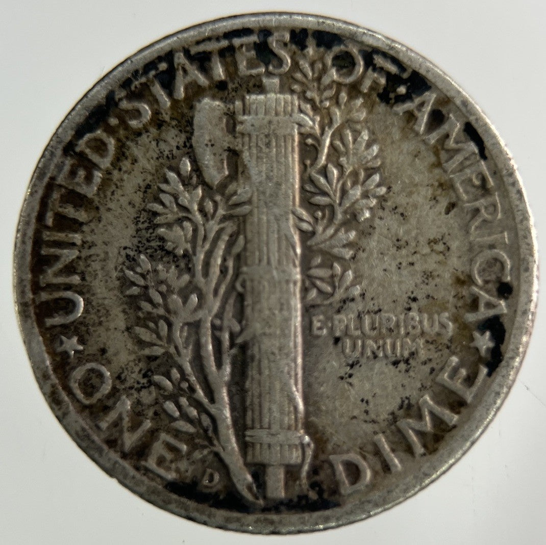 1945 - D US USA Mercury Dime Silver Coin | Collectable Grade