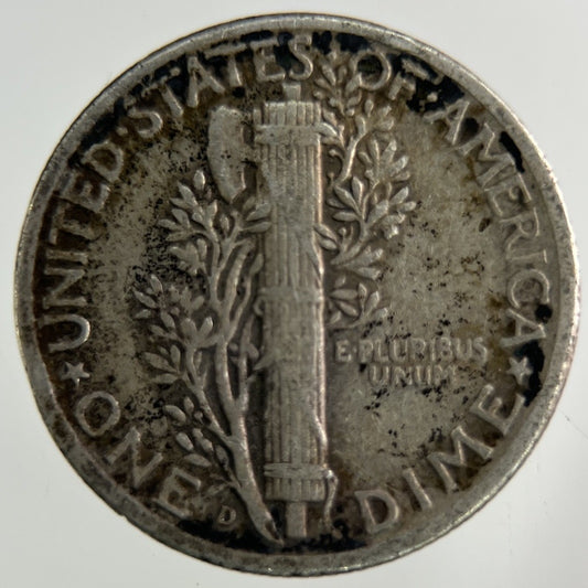 1945 - D US USA Mercury Dime Silver Coin | Collectable Grade