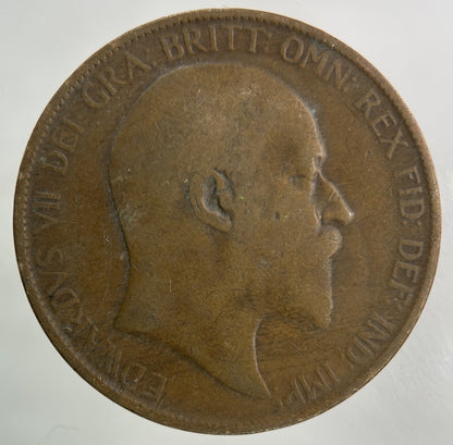 1906 Edward VII One Penny Coin | Collectable Grade