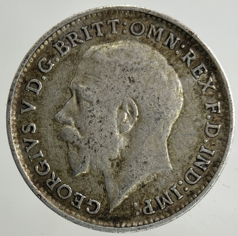 1916 George V Threepence Silver Coin | Fine Collectable Grade