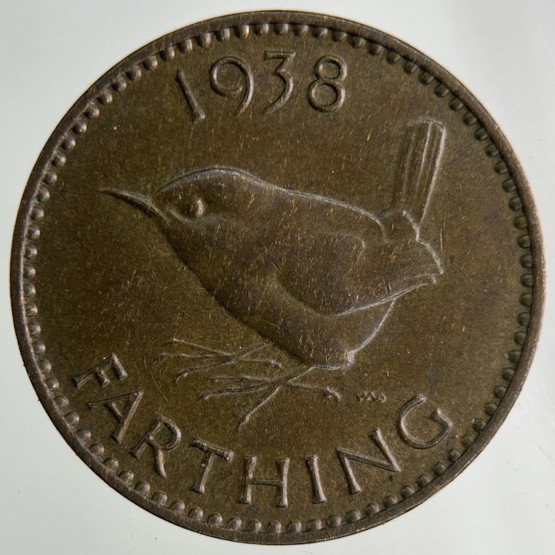 1938 George VI Wren Farthing Coin | Fine Collectable Grade