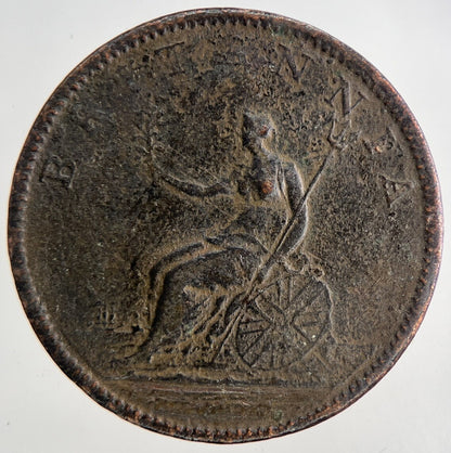 1807 George 3rd III Half - Penny British Coin | Fine Collectable Grade | a6804