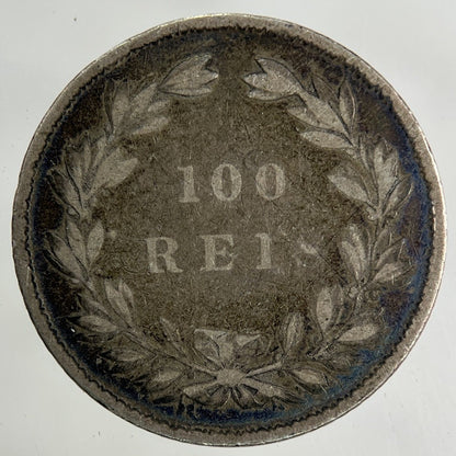 1861 Portugal 100 Reis Silver Coin | Collectable Grade