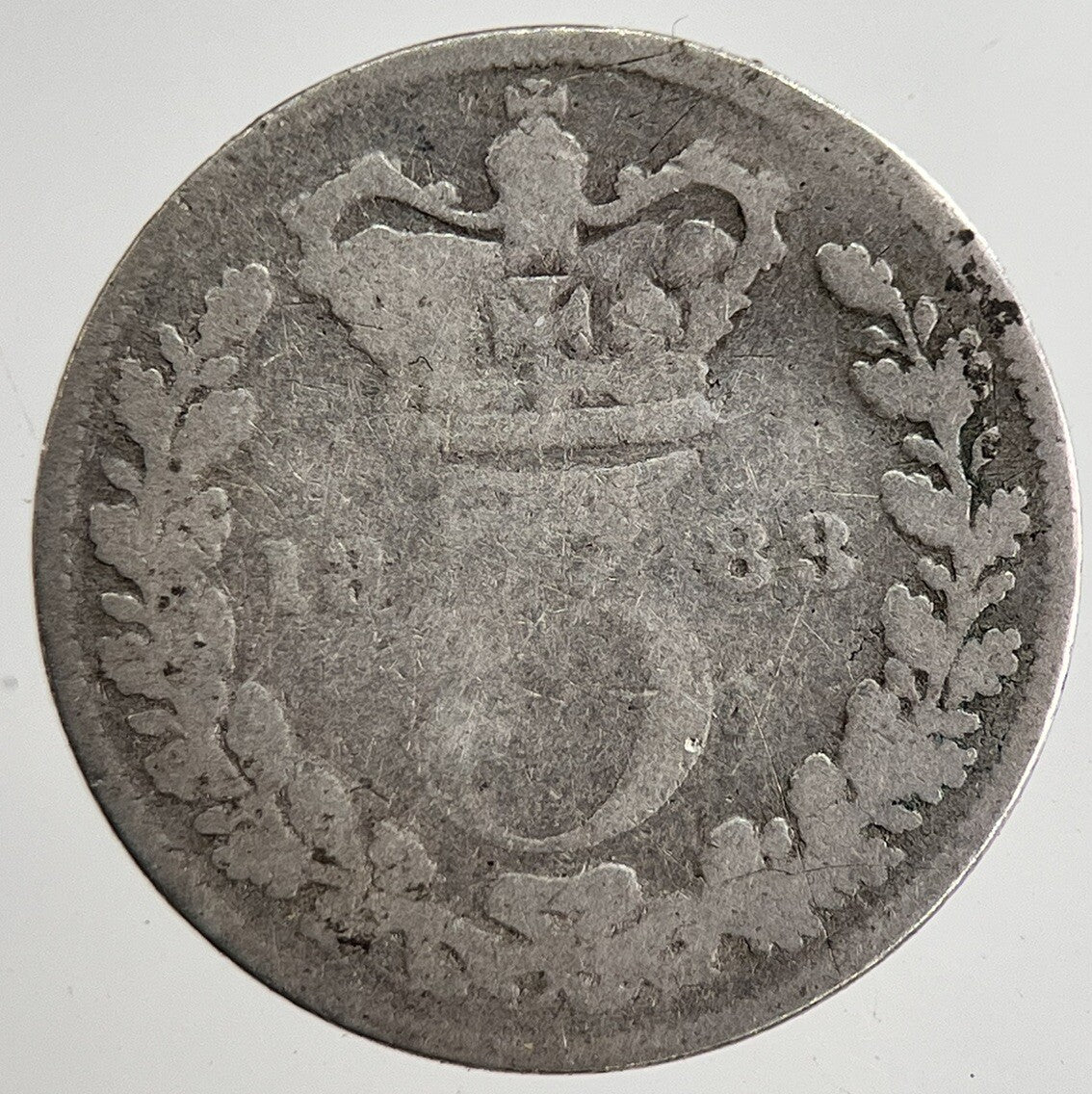 1883 Victoria Threepence Silver Coin | Collectable Grade | a8819