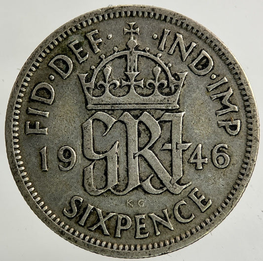 1946 George VI Sixpence Silver Coin | Collectable Grade