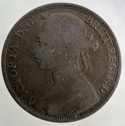 1891 Victoria One Penny Coin | Collectable Grade