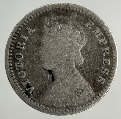 1892 India 2 Annas Silver Coin | Collectable Grade