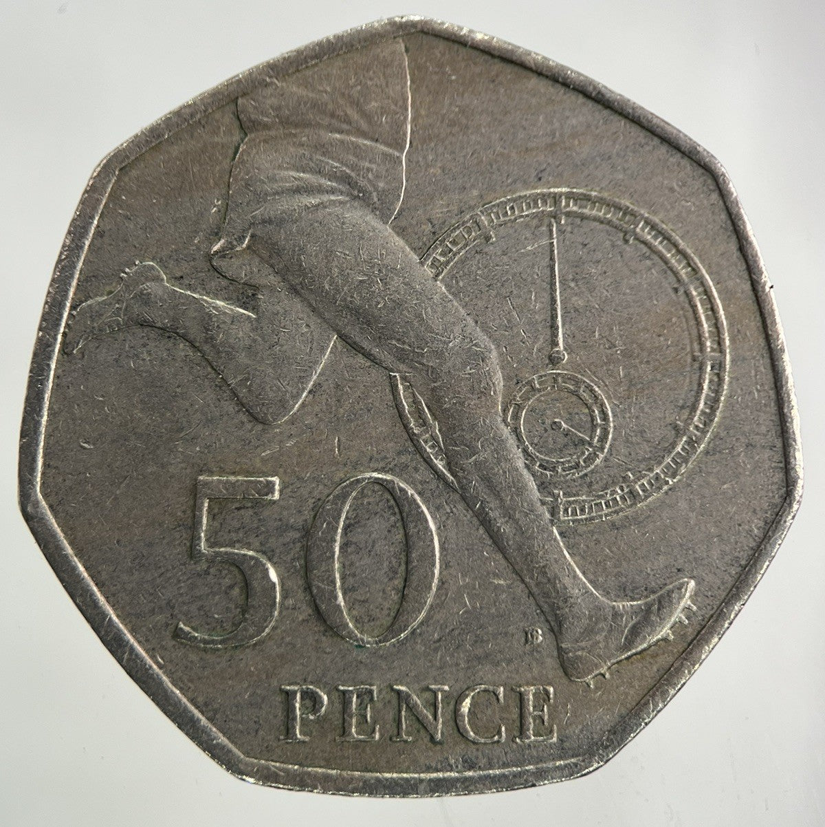 2004 Roger Bannister 4 Minute Mile 50p Fifty - Pence Coin | Fine Collectable Grade