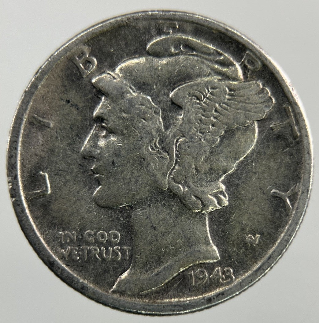 1943 US USA Mercury Dime Silver Coin | Collectable Grade