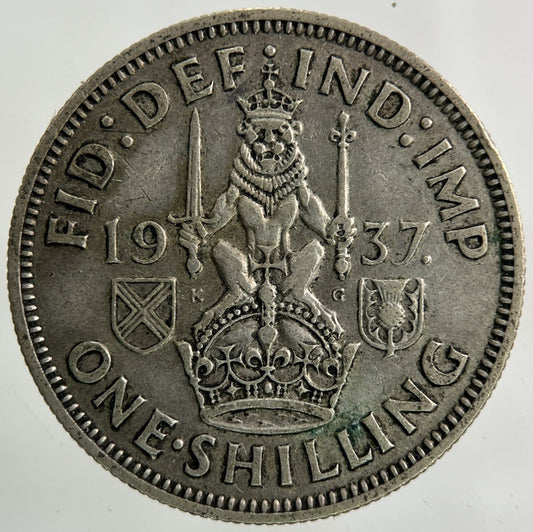 1937 George VI Shilling Silver Coin | Fine Collectable Grade