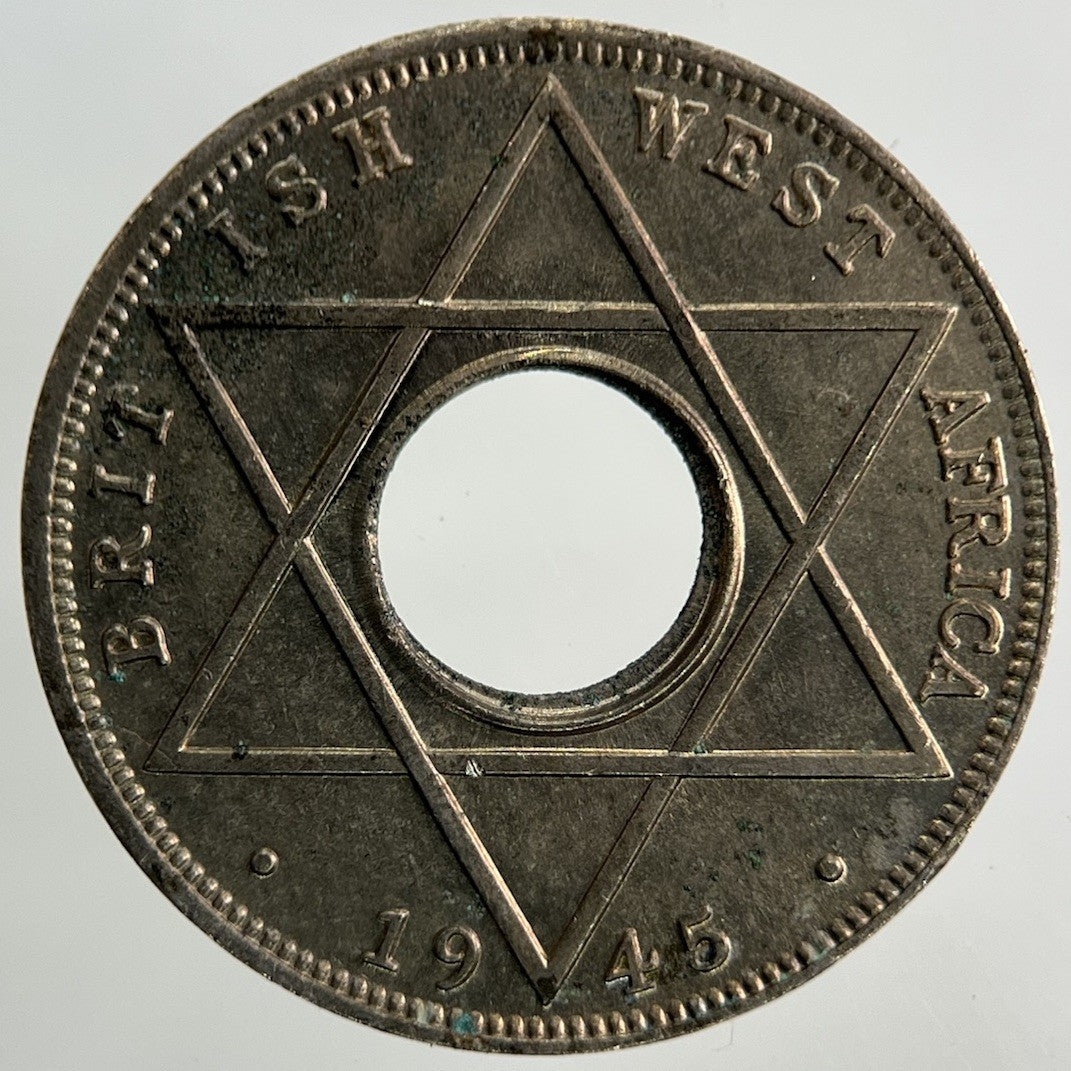 1945 West Africa 1/10 One Tenth Of A Penny Coin | Very Fine Grade
