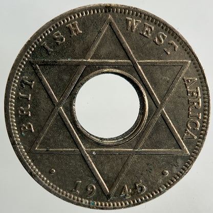 1945 West Africa 1/10 One Tenth Of A Penny Coin | Very Fine Grade