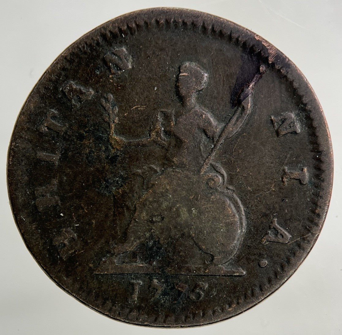 1775 George III 3rd Farthing Coin | Fine Collectable Grade