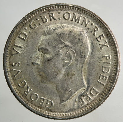 1950 Australia Shilling Silver Coin | Very High Grade