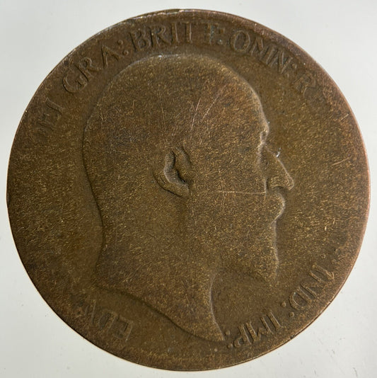 1909 Edward VII Half - Penny Coin | Collectable Grade