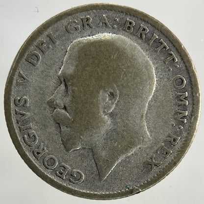 1923 George V Sixpence Silver Coin | Fair Grade