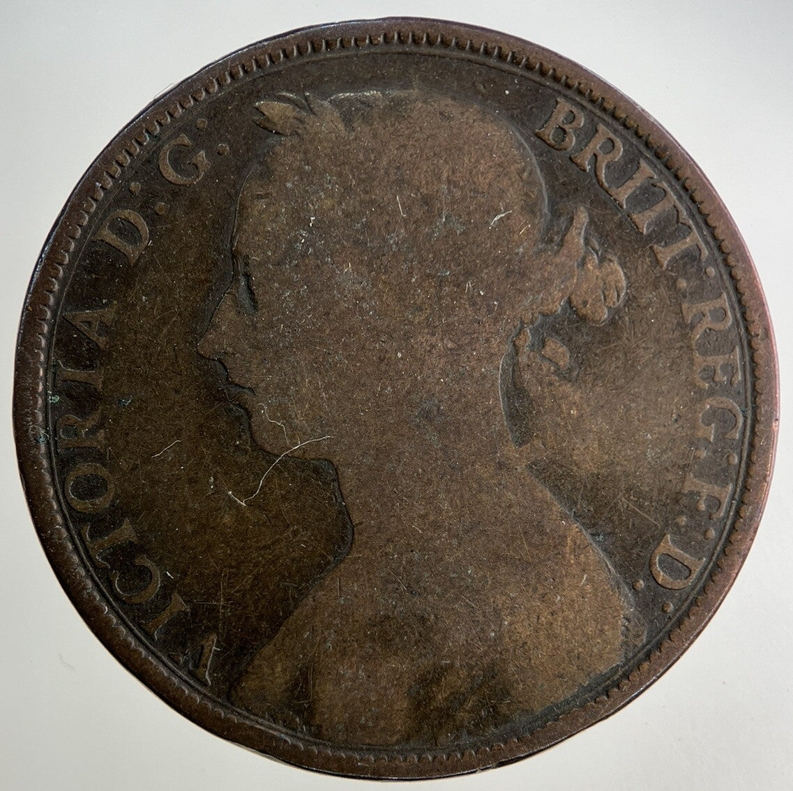 1892 Victoria One Penny Coin | Collectable Grade