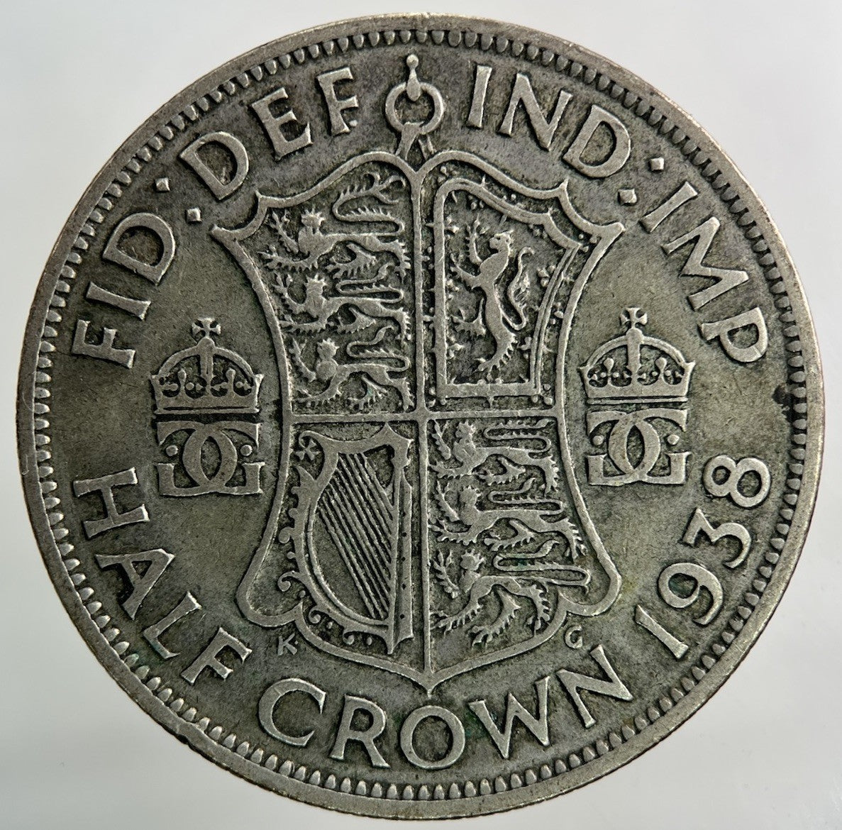 1938 George VI Half - Crown Silver Coin | Fine Collectable Grade