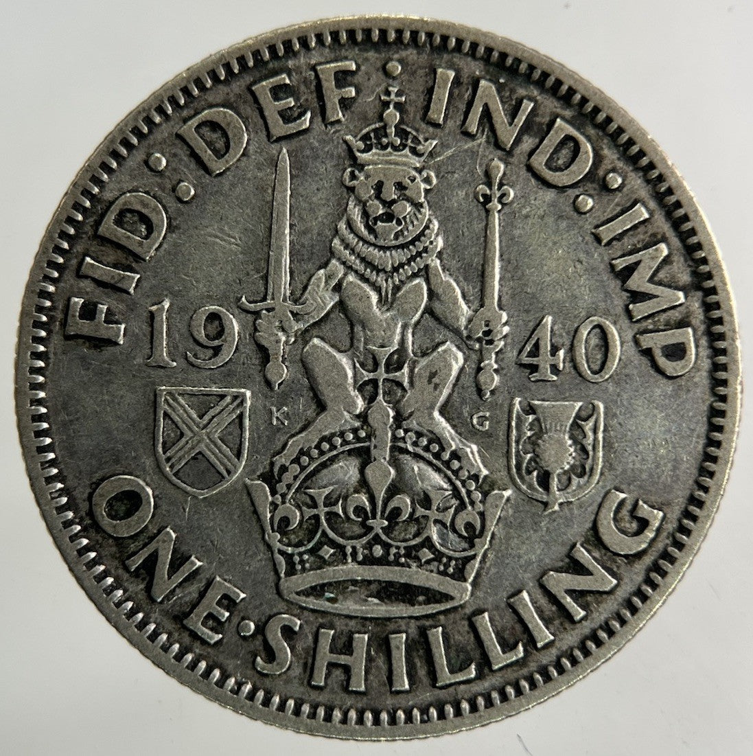 1940 George VI Shilling Silver Coin | Fine Collectable Grade