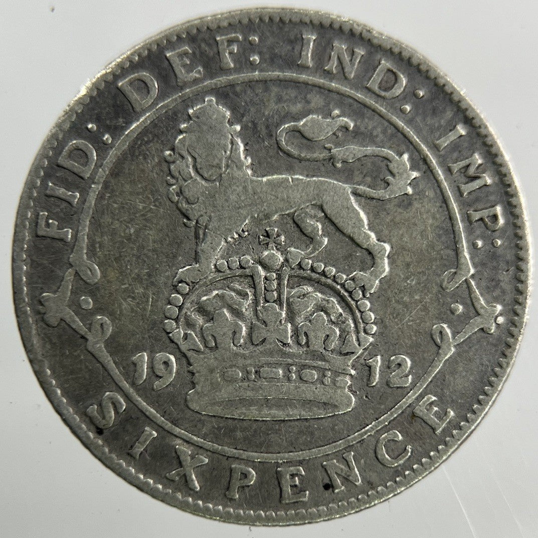 1912 George V Sixpence Silver Coin | Collectable Grade