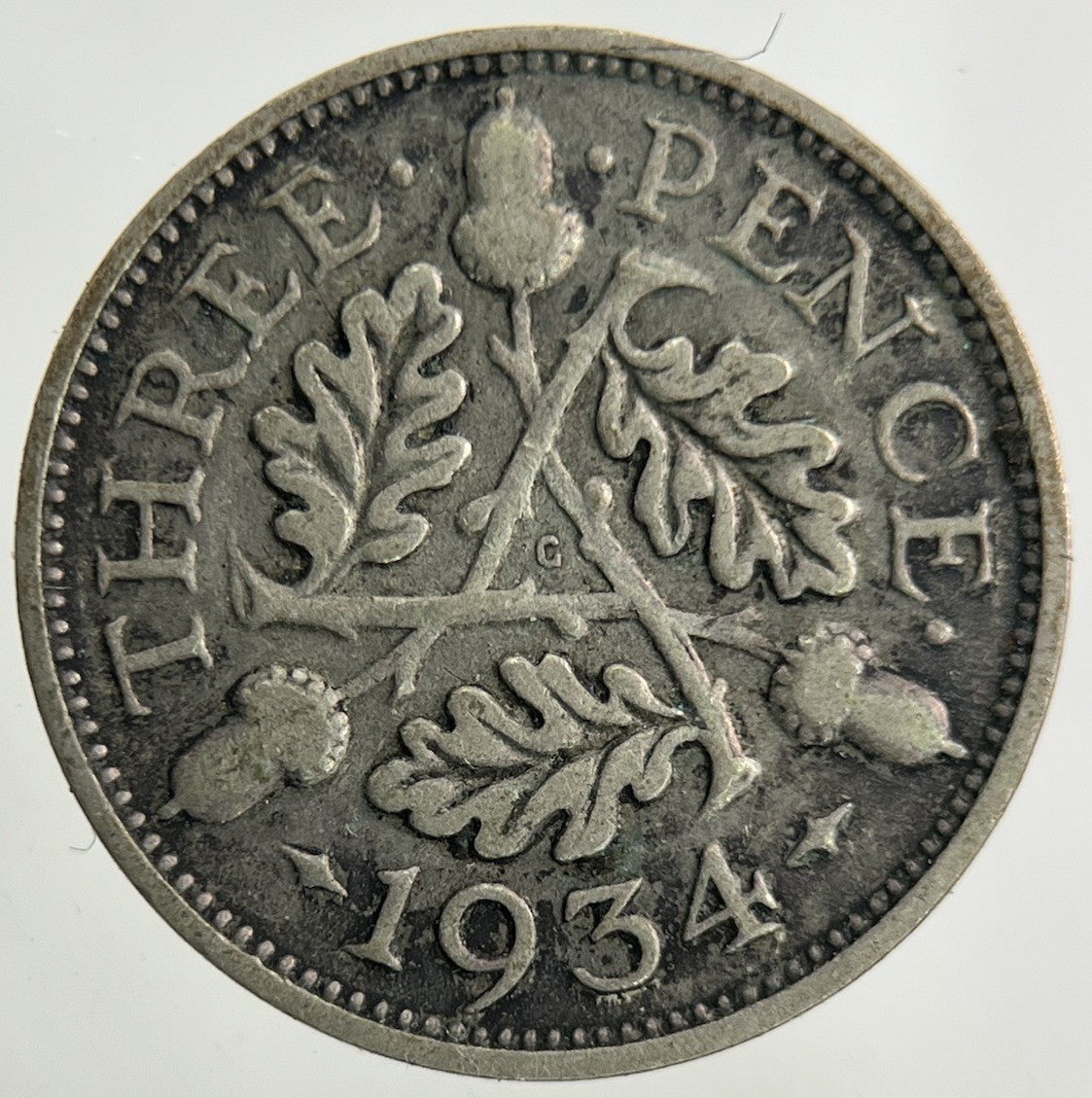 1934 George V Threepence Silver Coin | Collectable Grade