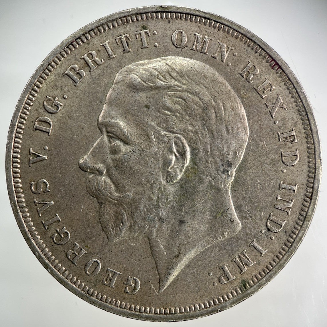 1935 George V One Crown Silver Coin | Very High Grade