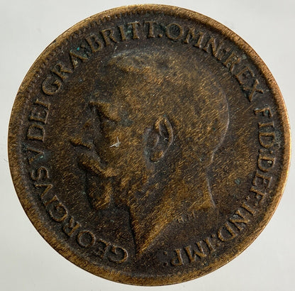 1917 George V Farthing Coin | Fine Collectable Grade