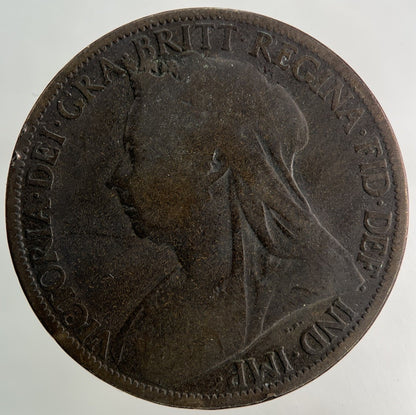 1898 Victoria One Penny Coin | Collectable Grade