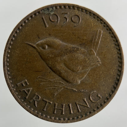 1939 George VI Wren Farthing Coin | Collectable Grade