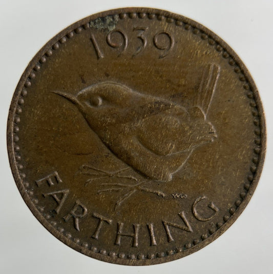1939 George VI Wren Farthing Coin | Collectable Grade