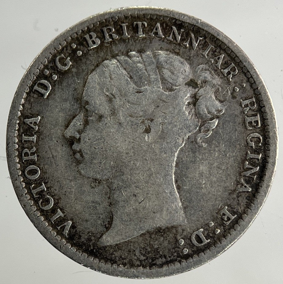 1886 Victoria Threepence Silver Coin | Fine Collectable Grade