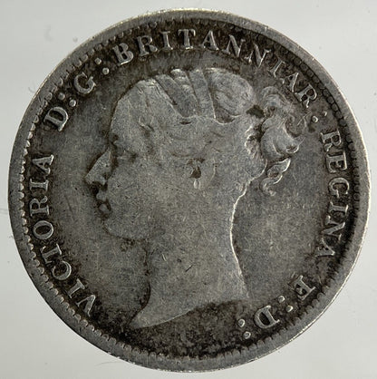 1886 Victoria Threepence Silver Coin | Fine Collectable Grade
