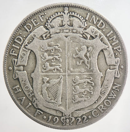 1922 George V Half - Crown Silver Coin | Collectable Grade | a6331