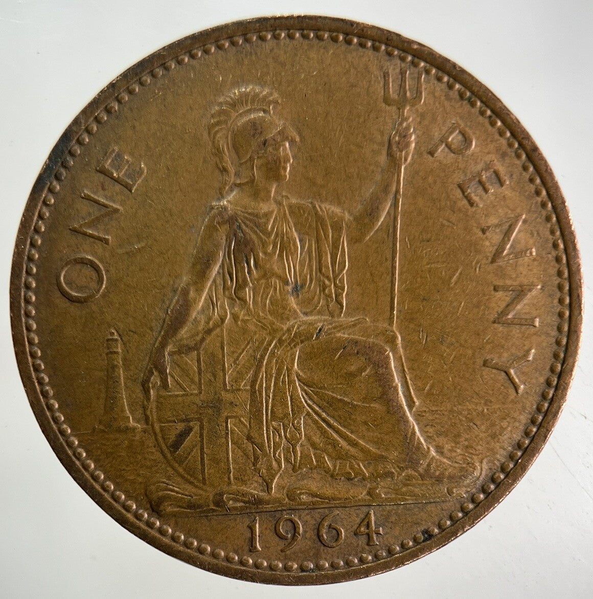 1964 Elizabeth II 2nd One Penny Coin | Fine Collectable Grade