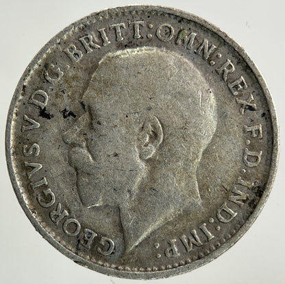1919 George V Threepence Silver Coin | Fine Collectable Grade