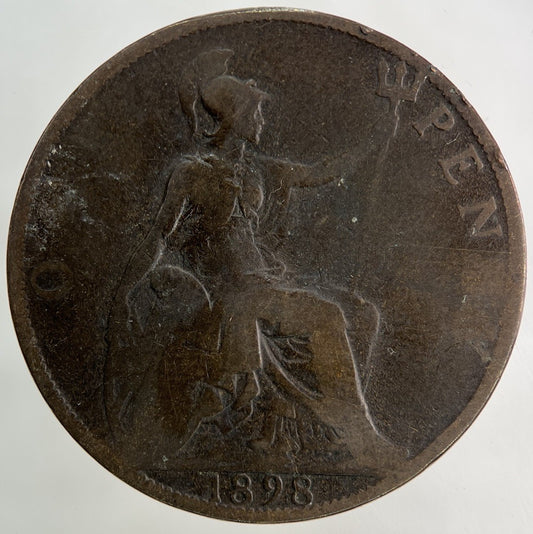 1898 Victoria One Penny Coin | Collectable Grade