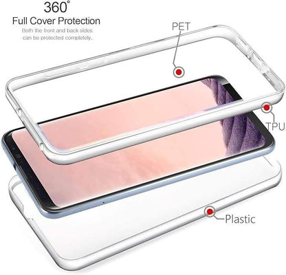Samsung Galaxy S8 PLUS + Case 360 Full Body Protection Front Back Clear Cover